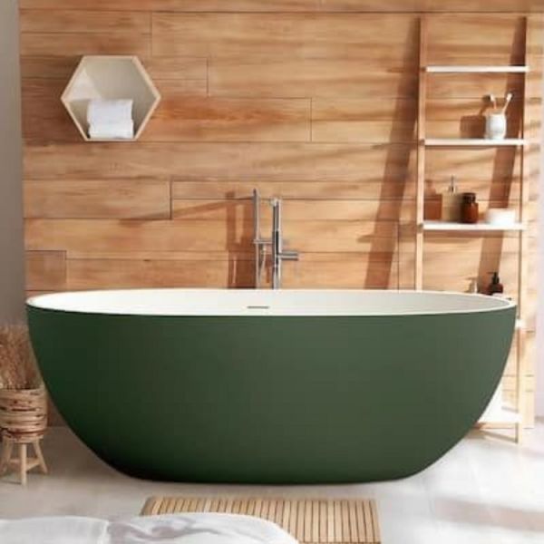 180 x 77 BAĞIMSIZ KÜVET YEŞİL BEYAZ