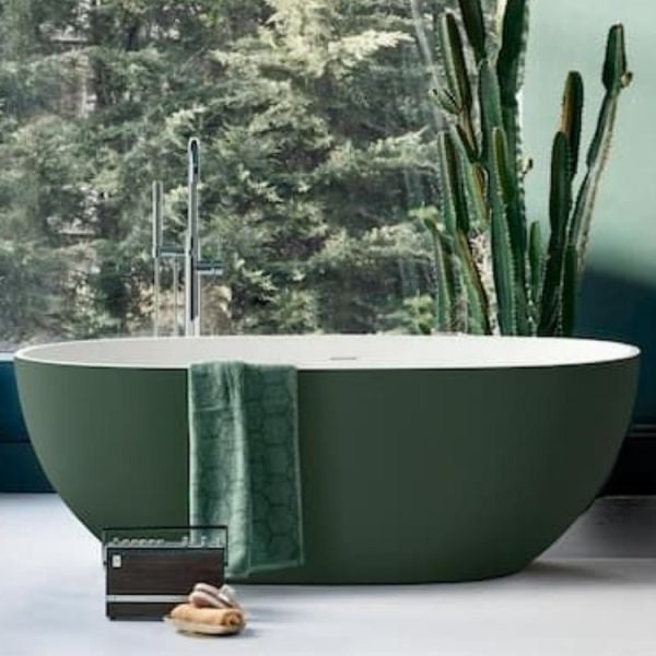 180 x 77 BAĞIMSIZ KÜVET YEŞİL BEYAZ