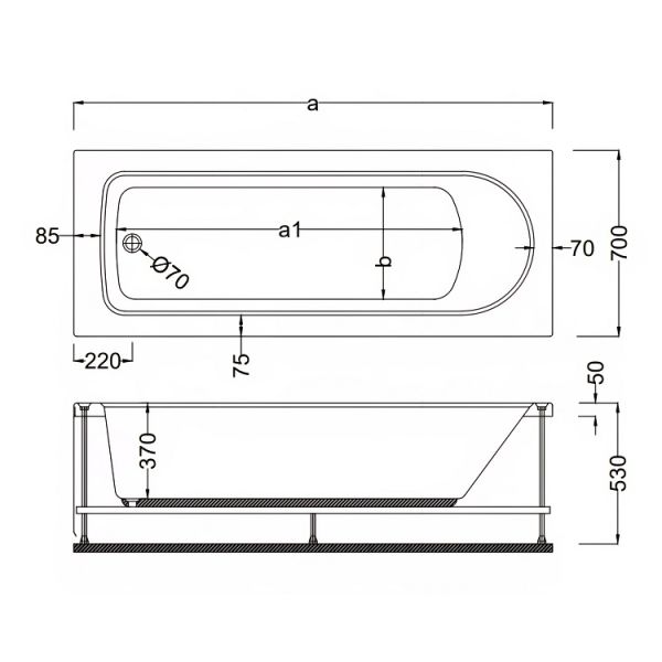 105 X 70 DÜZ KÜVET LÜX İLARGİ
