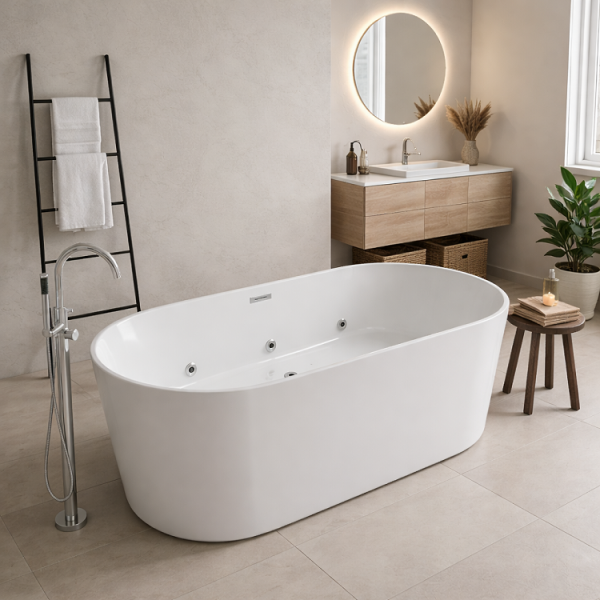 150 x 80 BAĞIMSIZ JAKUZİ BEYAZ