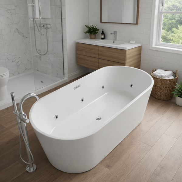 150 x 80 BAĞIMSIZ JAKUZİ BEYAZ