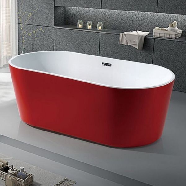 176 x 80 BAĞIMSIZ KÜVET KIRMIZI BEYAZ