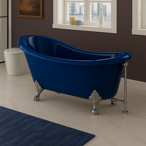 172 x 80 AYAKLI KÜVET SAFİR MAVİ