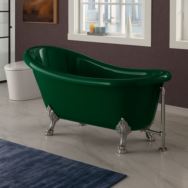 172 x 80 AYAKLI KÜVET YEŞİL