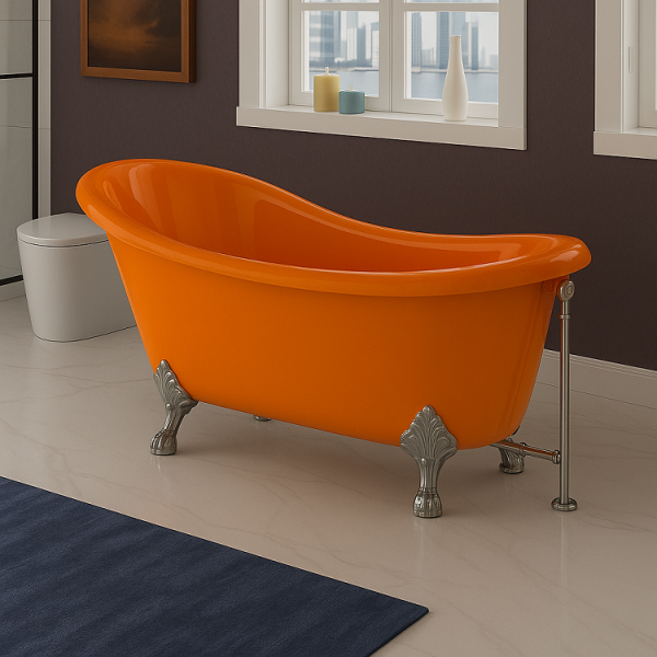 172 x 80 AYAKLI KÜVET TURUNCU