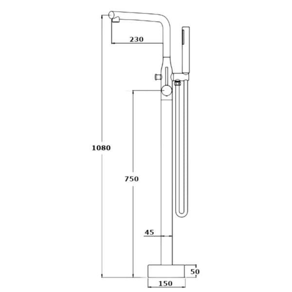 BAĞIMSIZ KÜVET BATARYASI MAT SİYAH YKB200-S