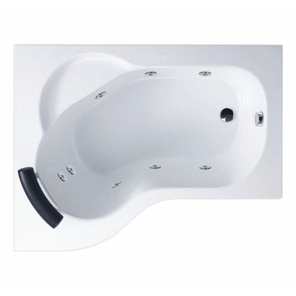 130x100 Jakuzi Asimetrik Oval Köşe Tek Kişilik Sol Nippur