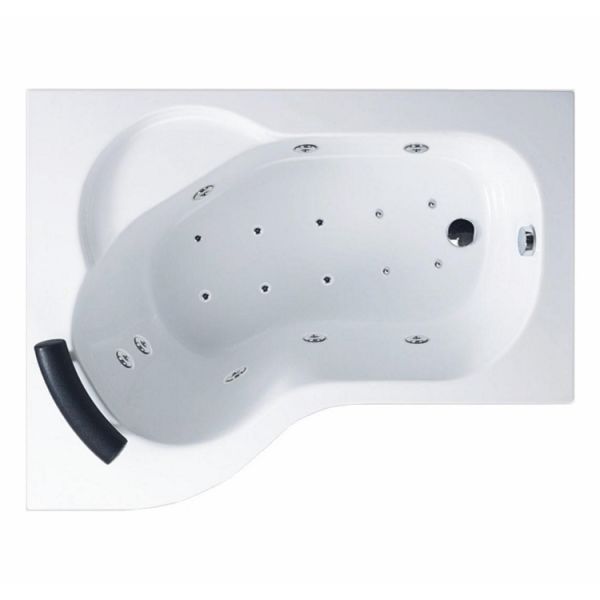 130x100 Jakuzi Asimetrik Oval Köşe Tek Kişilik Sol Nippur