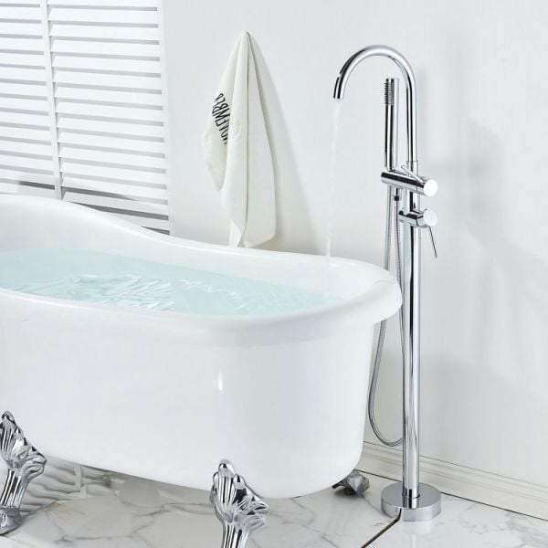 172 x 80 AYAKLI KÜVET BEYAZ KROM