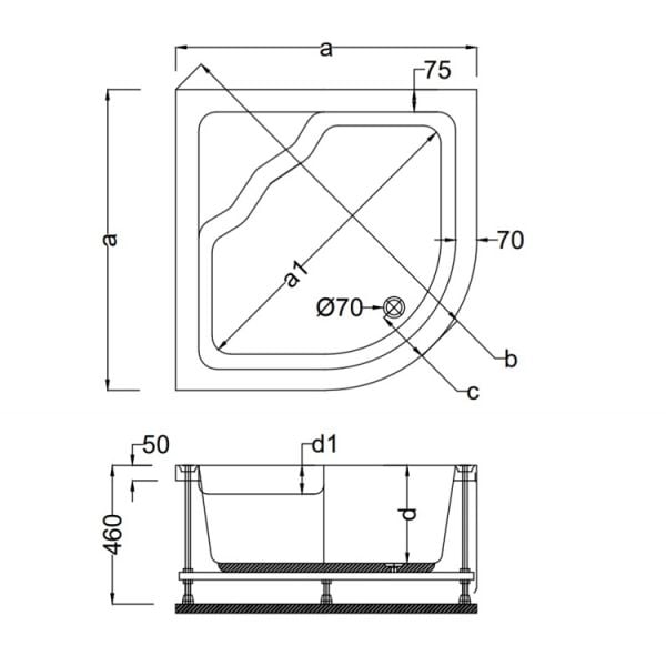 100 X 100 MİNİ KÜVET LÜX OVAL