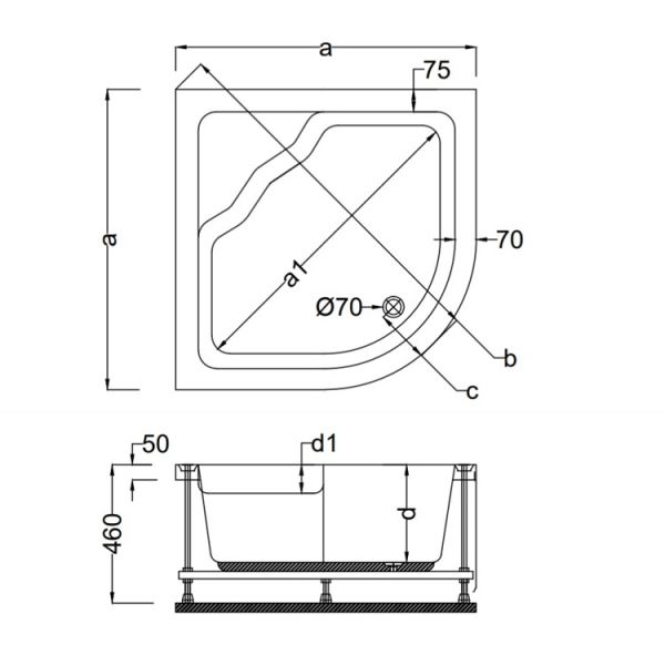 105 X 105 MİNİ KÜVET LÜX OVAL