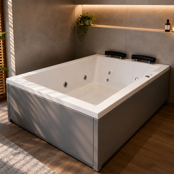 180 x 120 İKİ KİŞİLİK GRİ PANELLİ JAKUZİ